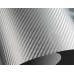 Folie ozdobná 3D carbon stříbrný 50x60 cm 67-01
