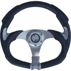 SPORTOVNÍ VOLANT stříbrný pvc R1-3007