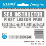 Samolepící dekory sex instruktor 1/24227