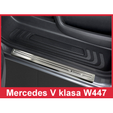 OCHRANNÉ PRAHOVÉ LIŠTY Mercedes Benz V Class W447 2ks 2014-> "exclusive" 2/13002