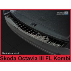 Ochranná lišta hrany kufru Škoda Octavia III combi facelift 2016-> černá leštěná 2/51003