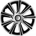 Kryty kol 13" veron carbon stříbrno černý - 4ks 23322