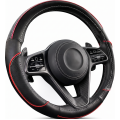 Potah na volant černý s červenou linkou 25-84
