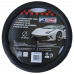 Potah na volant imitace carbonu černý s červeným prošíváním 25-87