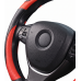 Potah na volant imitace carbon černo-červený 25-89