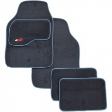 Autokoberce textilní černo-modrý lem 26-30