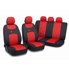 Autopotahy 4 car škoda felicia s dělenou zadní sedačkou červené 70060