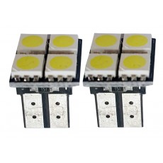 Žárovky led T10W2,1x9,5D bílé 12V  CAN-BUS 59-20