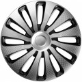 Kryty kol 13" sepang carbon stříbrno černý  - 4ks 23332