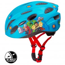 Dětská cyklo přilba in mold avengers modrá  velikost M 59076