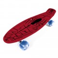 Skateboard plastový max.50kg spiderman červený 59969