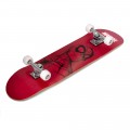 Skateboard dřevěný max.80kg spiderman červený 59987