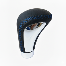 Rukojeť řadicí páky kožená sew modrý 61-56