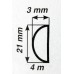 Samolepící ozdobná lišta 4M 21x3mm 64-10