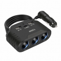Roztrojka s kabelem +  usb-c- 3,1A 120W 72-05