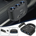 Roztrojka s kabelem +  usb-c- 3,1A 120W 72-05