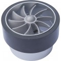 Turbo ventilátor stříbrný 75-94