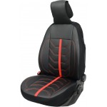 Podložka na sedadlo procomfort s červeným prošitím 78526