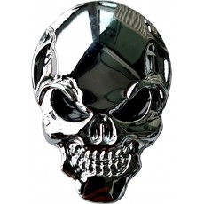 Samolepící dekor metal lebka - černé oči 88-17