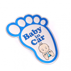 Samolepící dekory metal baby in car modrý 88-46