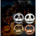 Samolepící dekory metal lebka helloween chrom  88-49             