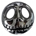 Samolepící dekory metal lebka helloween chrom  88-49             