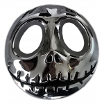 Samolepící dekory metal lebka helloween chrom  88-49             