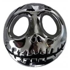 Samolepící dekory metal lebka helloween chrom  88-49             