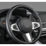 Potah na volant dvoudílný carbon tmavě stříbrný 91-04