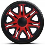 Kryty kol 13" nascar červeno černé - 4ks 23312